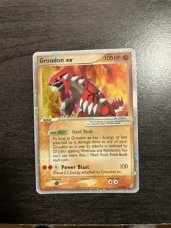 Groudon ex 93/100 EX Crystal Guardians Holo Ultra Rare Vintage Pokemon TCG Card - Image 4