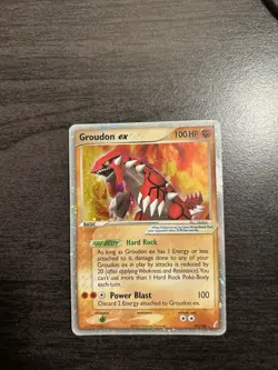 Groudon ex 93/100 EX Crystal Guardians Holo Ultra Rare Vintage Pokemon TCG Card - Image 5
