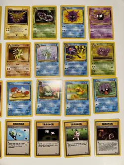Fossil 32/62 Card Vintage WOTC Pokemon Card Lot (Mostly MP, No Duplicates) - Image 5