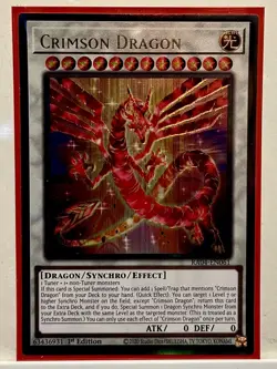 Crimson Dragon Ultimate Rare 1st Edition Mint Yu-Gi-Oh! Card [RA04-EN061] - Image 1