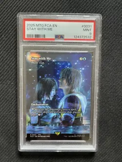 Stay with Me Rhystic Study Final Fantasy Non-Foil English MTG Card PSA 9 - Image 1