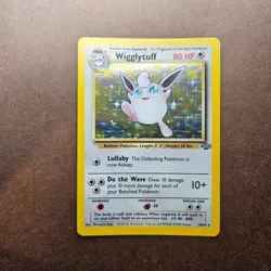 Wigglytuff 16/64 Pokemon Jungle Holo Rare Card - LP - Image 1