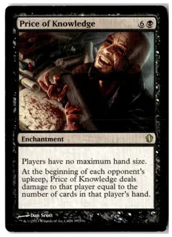 MTG Price of Knowledge - Commander 2013 Heavily Played English - Image 1