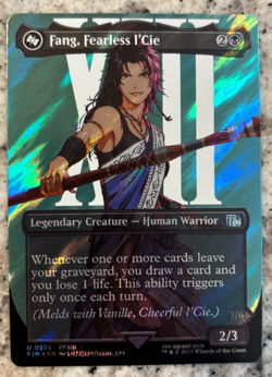 Fang, Fearless l'Cie (Borderless) (Surge Foil) #526 NM Final Fantasy Magic MTG - Image 1