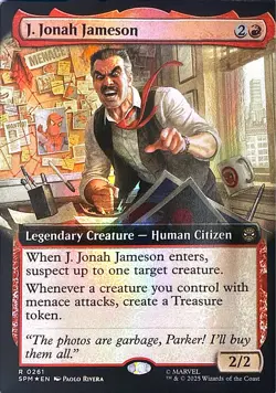 J. Jonah Jameson (Extended Art) Foil R Marvel's Spider-Man 261 NM - Image 1