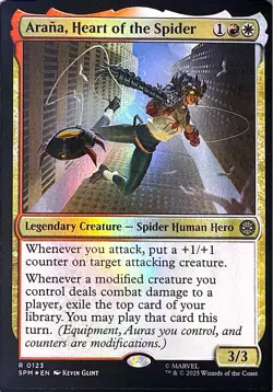 Arana, Heart of the Spider Foil R Marvel's Spider-Man 123 NM - Image 1