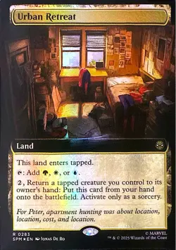 Urban Retreat (Extended Art) Foil R Marvel's Spider-Man 283 NM - Image 1