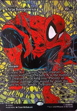 Arachnogenesis (Borderless) Foil M Marvel Universe Eternal-Legal 31 NM - Image 1