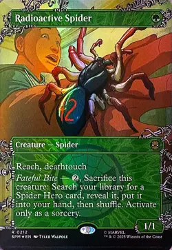 Radioactive Spider (Borderless) Foil R Marvel's Spider-Man 212 NM - Image 1