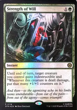 Strength of Will Foil R Marvel's Spider-Man 118 NM - Image 1