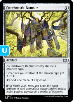 MTG Patchwork Banner BloomBurrow Uncommon Artifact NM - Image 1