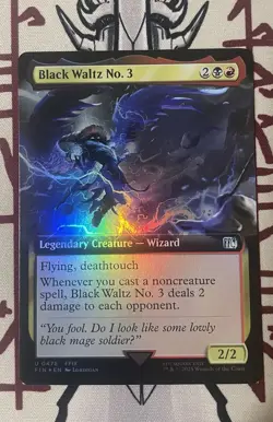 Black Waltz No. 3 (Extended Art) - Final Fantasy Foil MTG - Image 1