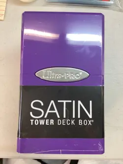 MTG Purple Ultra Pro Satin Tower Deck Box (BIN) Graded Power - Image 1