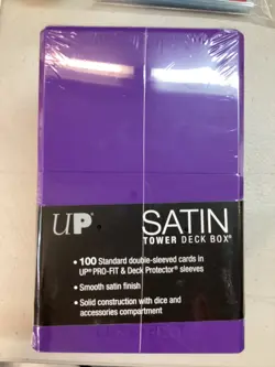 MTG Purple Ultra Pro Satin Tower Deck Box (BIN) Graded Power - Image 2
