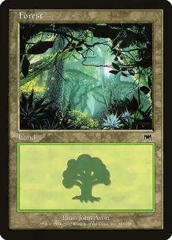 Forest (#347) - Foil Onslaught HP MTG - Image 1