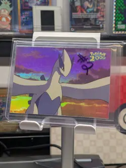 NM TOPPS POKEMON THE MOVIE 2000 CHECKLIST RAINBOW FOIL EXTREMELY RARE LUGIA #2 - Image 1