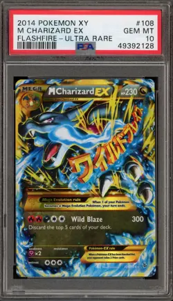Pokemon M Charizard EX XY Flashfire Holo Ultra Rare #108 PSA 10 Gem Mint - Image 1