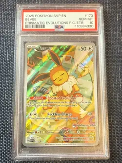 Eevee 173 pokemon center stamp PSA 10 2025 black star promo Pokemon Gem mint - Image 1