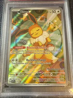 Eevee 173 pokemon center stamp PSA 10 2025 black star promo Pokemon Gem mint - Image 2