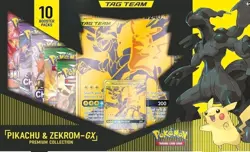 Pokemon TCG Pikachu & Zekrom GX Premium Collection: Tag Team (10 Packs Sealed) - Image 1