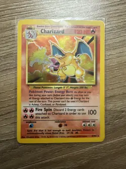 Pokemon TCG Charizard Base Set Holo - Image 1