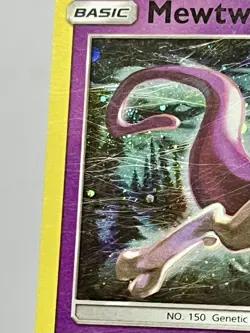 Mewtwo SM214 (LP) •SWIRL• Holo Rare Sun & Moon: Black Star Promo 2019 Pokemon - Image 4