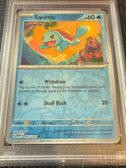 Squirtle 007 pokemon center stamp PSA 10 2023 black star promo 151 preorder - Image 2