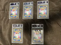 Five PSA MINT- 2020 Pokemon Japanese Charizards Illustration Grand Prix 143/S-P - Image 2