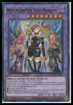 Magnificent Mavens #MAMA-EN020 Witchcrafter Vice-Madame Yugioh - Image 1