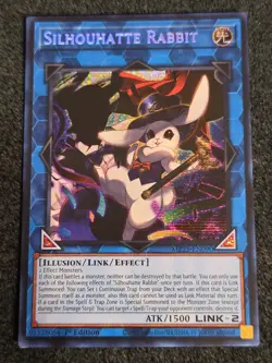 Yugioh Silhouhatte Rabbit MP25-EN090 2025 1st Edition Prismatic Secret Rare NM - Image 1