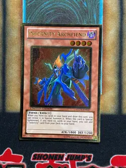 Yugioh Infernity Archfiend GLD3-EN027 Gold Rare Limited Edition MP - Image 1