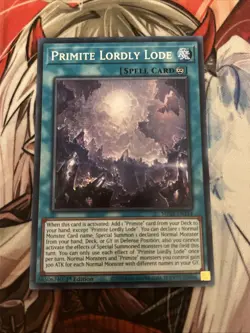 YUGIOH Primite Lordly Lode MP25-EN114 Prismatic Secret Rare - Image 1