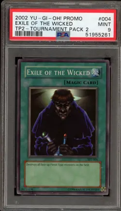 Yu-Gi-Oh! Exile of the Wicked Tournament Pk. 2 Promo TP2-004 PSA 9 Mint - Image 1