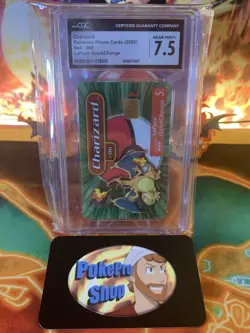 2000 Pokemon Bell Phone Card Charizard #06 - CGC 7.5 Near Mint+ - Image 1