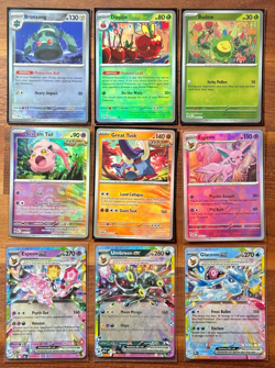 9X Pokemon Card Lot - Prismatic Evolutions - Poke Balls + 2X Master Ball - Image 1
