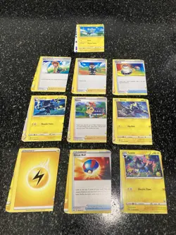 Pokemon Miscut Error Off Center Lot of 10 Cards - Image 1