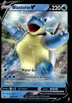 Blastoise V SWSH101 Black Star Promo Pokemon Sword & Shield NM/M Card - Image 1