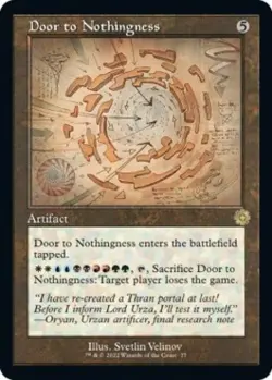 NM R - Door to Nothingness (Schematic): The Brothers' War: Retro Frame Artifacts - Image 1