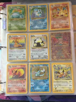 MASSIVE WOTC HOLO BASE SET CHARIZARD Card Collection BINDER OLDSCHOOL POKEMON - Image 1