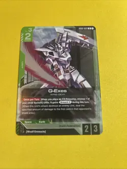 Gundam TCG Card Game Dual Impact Foil Rare GD02 R-022 G-Exes WMS-GEX1 AGE NM - Image 1