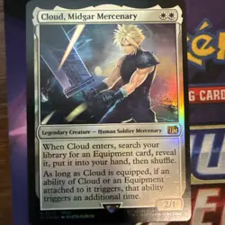~ Cloud, Midgar Mercenary 010 ~ NM ~ FINAL FANTASY ~ MTG ~ FOIL - Image 1