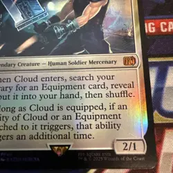 ~ Cloud, Midgar Mercenary 010 ~ NM ~ FINAL FANTASY ~ MTG ~ FOIL - Image 3