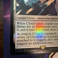 ~ Cloud, Midgar Mercenary 010 ~ NM ~ FINAL FANTASY ~ MTG ~ FOIL - Image 4