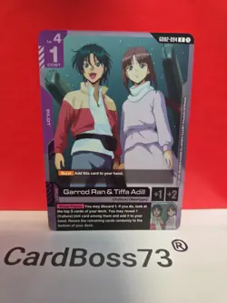 Garrod Ran & Tiffa Adill Gundam Card Game . Dual Impact Rare • GD02-094 - Image 1