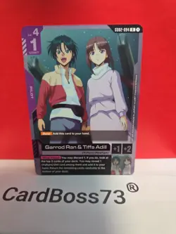 Garrod Ran & Tiffa Adill Gundam Card Game . Dual Impact Rare • GD02-094 - Image 5