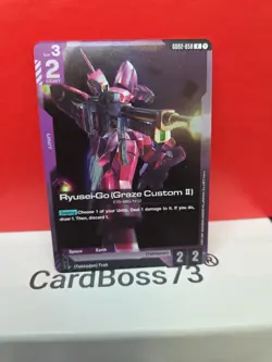 Ryusei-Go (Graze Custom II) Gundam Card Game . Dual Impact Rare GD02-058 - Image 1