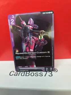 Ryusei-Go (Graze Custom II) Gundam Card Game . Dual Impact Rare GD02-058 - Image 2