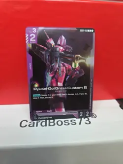 Ryusei-Go (Graze Custom II) Gundam Card Game . Dual Impact Rare GD02-058 - Image 3