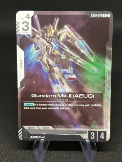 Gundam TCG Card Game Dual Impact Foil Rare GD02 R-071 Gundam Mk-II (AEUG) NM - Image 1