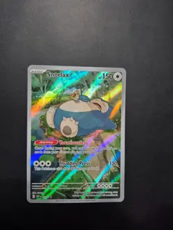 7PCS-Pokemon TCG Snorlax 151 Scarlet Violet ETB Promo Card #051 Near Mint Cards - Image 2